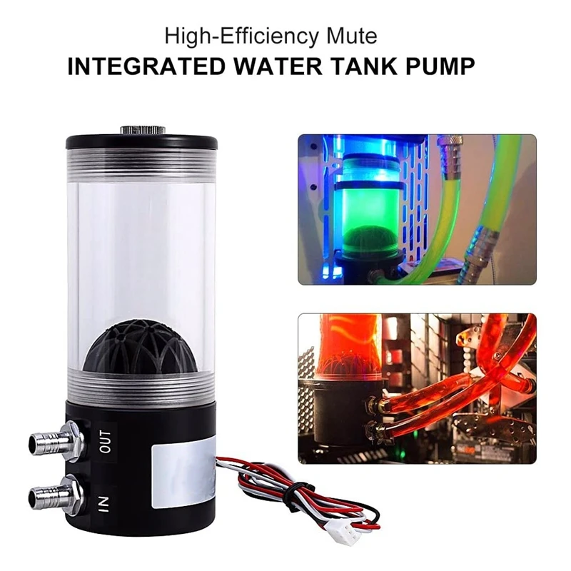 500L/H DC12V 10W CPU Cooling Heat Exchanger Water Pump Tank CO2 Cooler | Компьютеры и офис