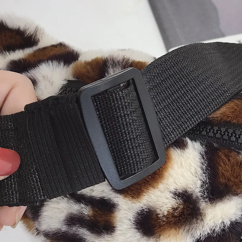 Новые леопардовые мягкие Меховые поясные сумки для женщин осенние меховые поясные сумки женские дорожные нагрудные сумки качественная поясная сумка Nerka