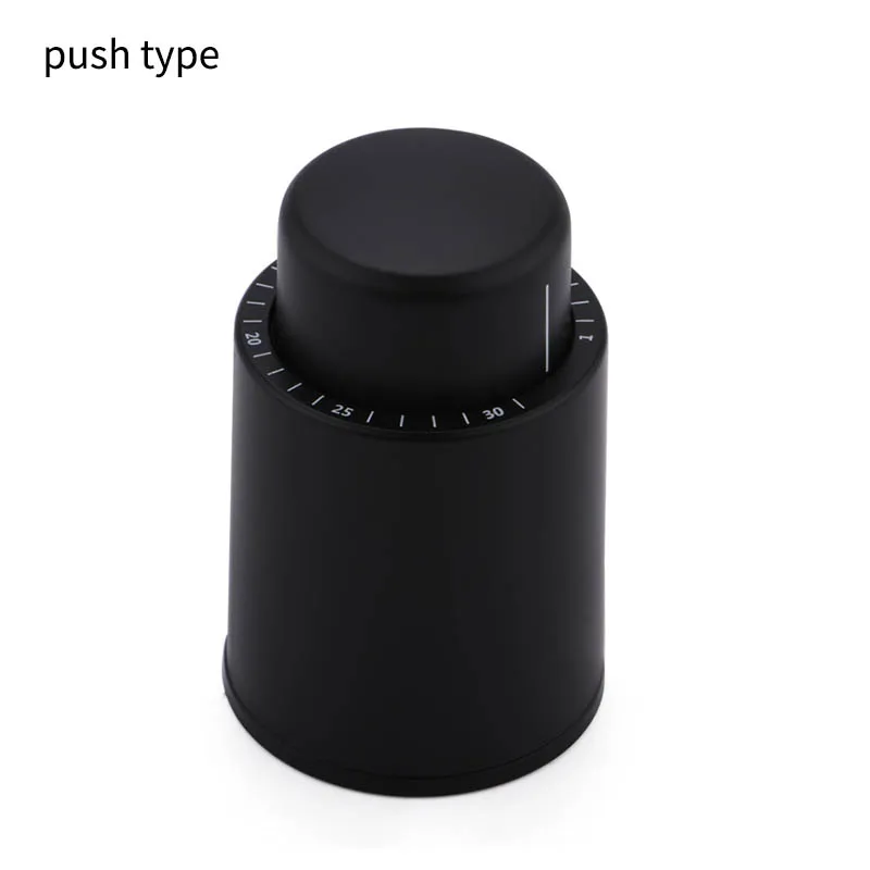 push type Кухонные аксессуары, Вакуумная Крышка для красного вина, пробка для бутылки вина, крышка для бутылки, 1 шт., герметичная заглушка, инструменты для бара, портативные пробки для воздушного насоса - Цвет: push type
