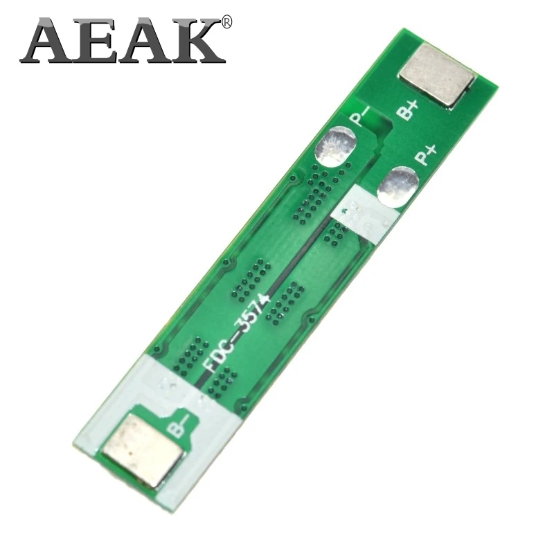 AEAK 1S 15A литий-ионный BMS PCM плата защиты батареи pcm для 18650 литий-ионный аккумулятор