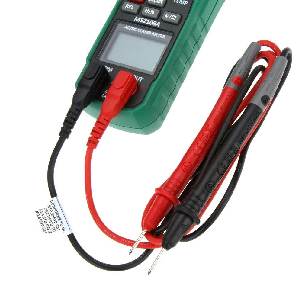 Mastech MS2109A цифровой зажим постоянного и переменного тока с автоматическим выбором