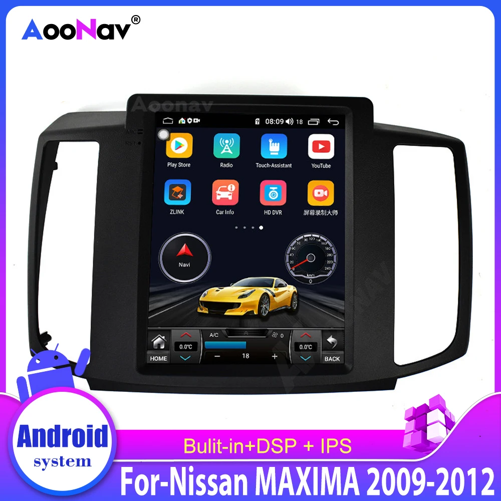 

Автомагнитола для Nissan MAXIMA 2009-2012, 2din, Android, GPS-навигация, автомагнитола в стиле Тесла с вертикальным экраном, радио, мультимедийный плеер