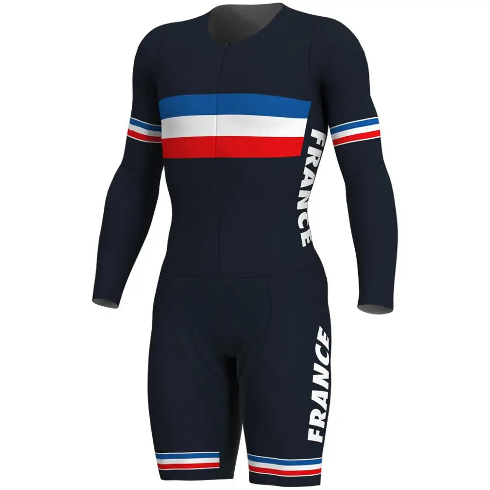 Франция велокостюм Ropa Ciclismo Maillot комбинезон дорожный гоночный велосипедный
