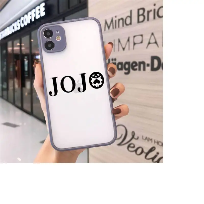 

JOJOS BIZARRE ADVENTURE OVER HEAVEN Anime Phone Case matte transparent For iphone 7 8 11 12 plus mini x xs xr pro max cover