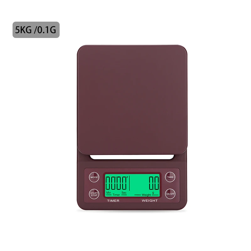 

3kg/0.1g 5kg/0.1g Drip Coffee Scale With Timer Portable Electronic Digital Kitchen Scale High Precision LCD Electronic Scales