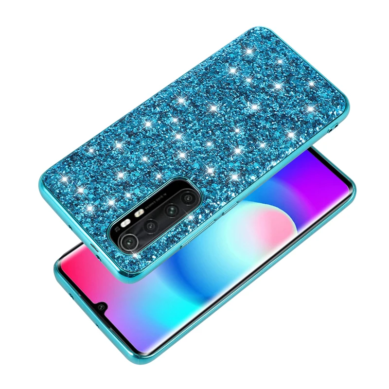 Креативный чехол CANDYEIC для телефона Xiaomi Note 10lite с блестками задняя крышка MI