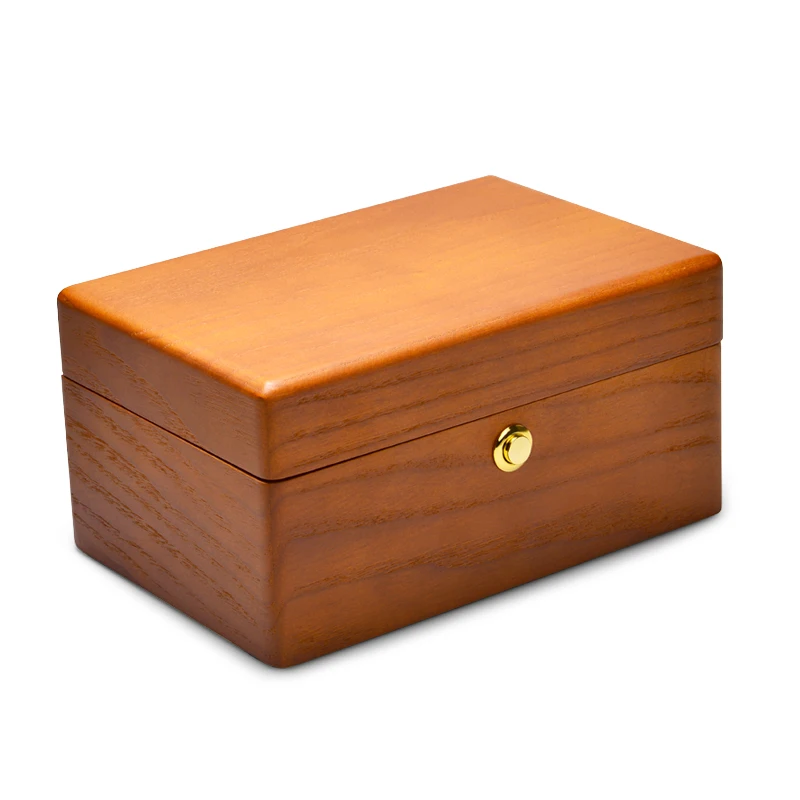 

Oirlv 4 Grids Watch Case Solid Wood&Microfiber Jewelry Box Watch Oganizer Box Storage Display Stand Snap Jewelry Packaging Box