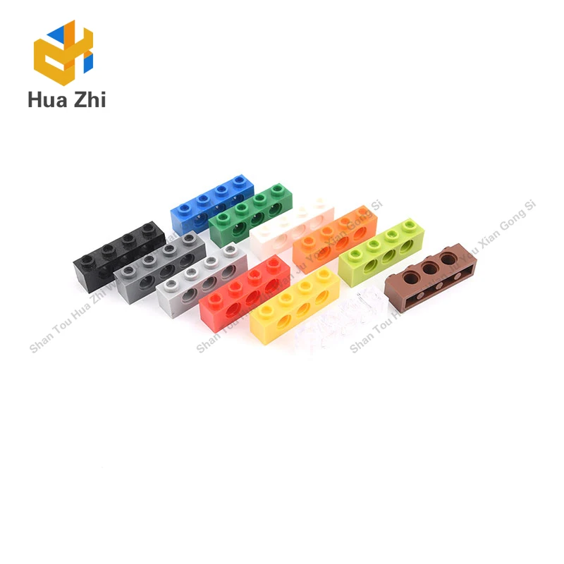 

10PCS 3701 Brick 1 x 4 [3 Holes]Building Blocks Parts MOC DIY Education Build Toys Brick