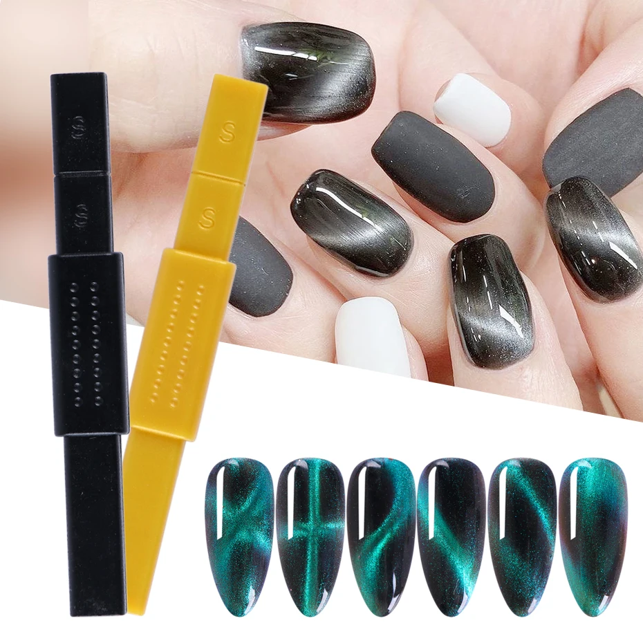 Двухсторонний сильный магнит 5D кошачий глаз инструмент для дизайна ногтей супер