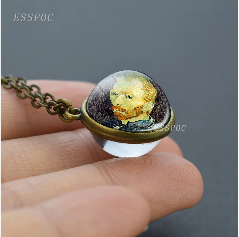 Картина с подвеской в виде подсолнуха стиле Ван Гога | Украшения и аксессуары