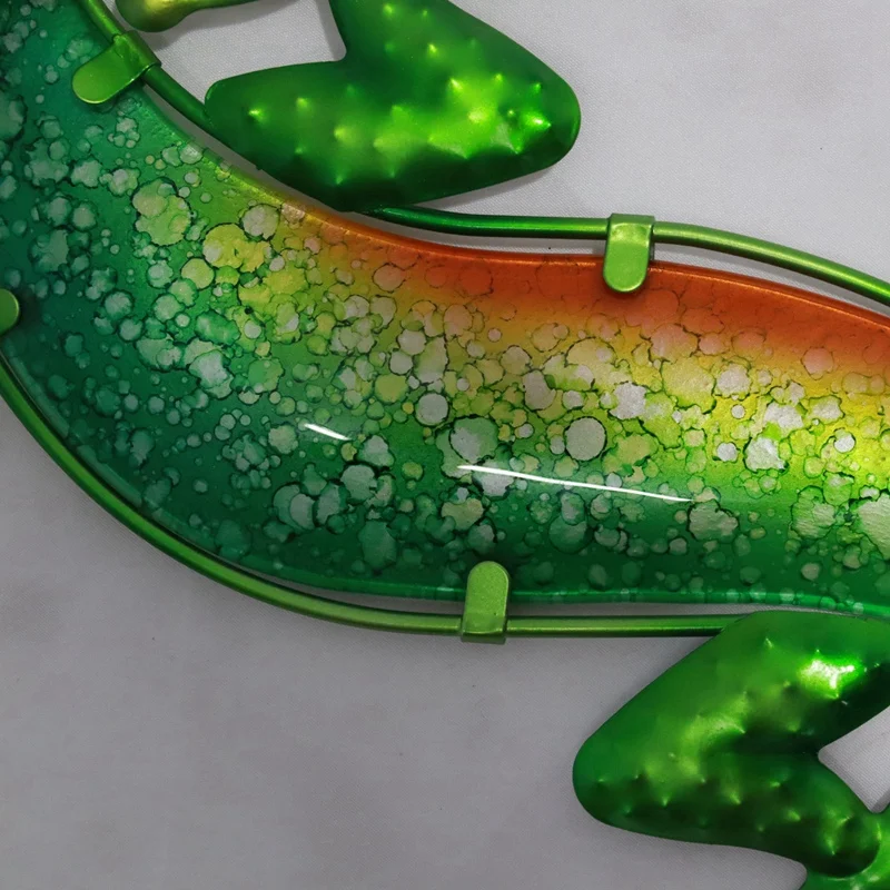 

Metal Gecko Wall Decoration Artwork for Garden Outdoor Statues and Miniatures Accessories and Sculpture
