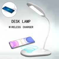 led desk lamp with wireless charger 3 lighting modes touch control dimmable table lamp for office study dormitory