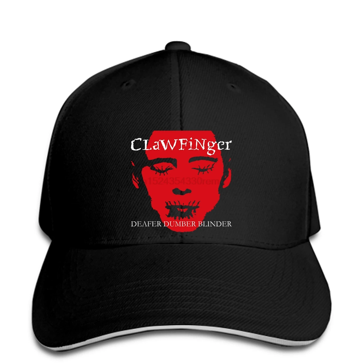 

Baseball Cap NEW CLAWFINGER BAND DEAFER DUMBER BLINDER MENS BLACK USA ZM1 Snapback hat peaked