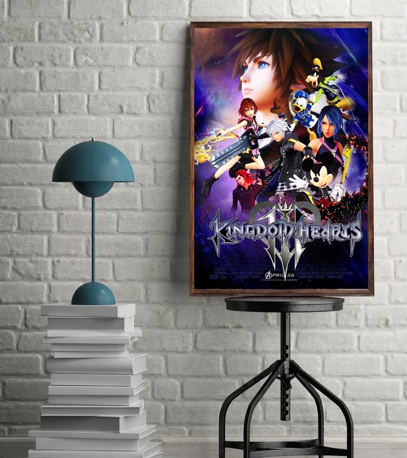 Шелковый постер с изображением игры Kingdom Hearts домашний декор 12x18 24x36 дюймов | Дом и