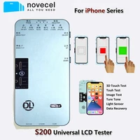 novecel s200 lcd tester for iphone x xr xs 11 12pro max 6g to 8p touch screen test ture tone data recovery phone repair tool set