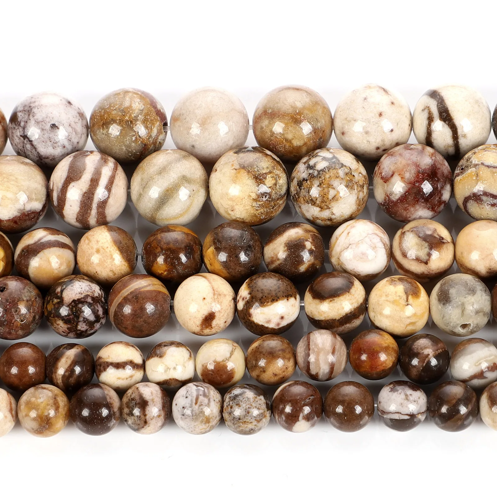 Круглые бусины из австралийского агата натурального камня для изготовления