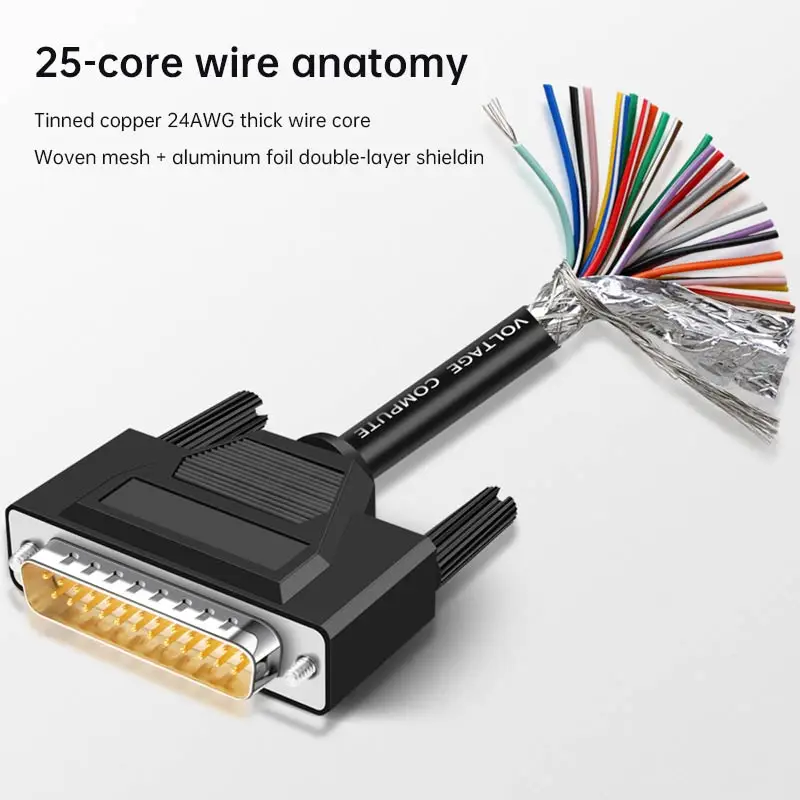 DB9 DB15 DB25 разъем для провода с последовательным портом RS232 24AWG 9/15/25 Pin линия сигнала