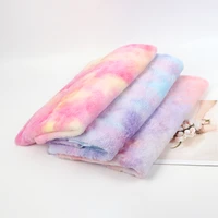 winter plush fabric rainbow color warm fabric for diy home textile clothes toy crafts sewing artificial fur fabric 45145cmpc