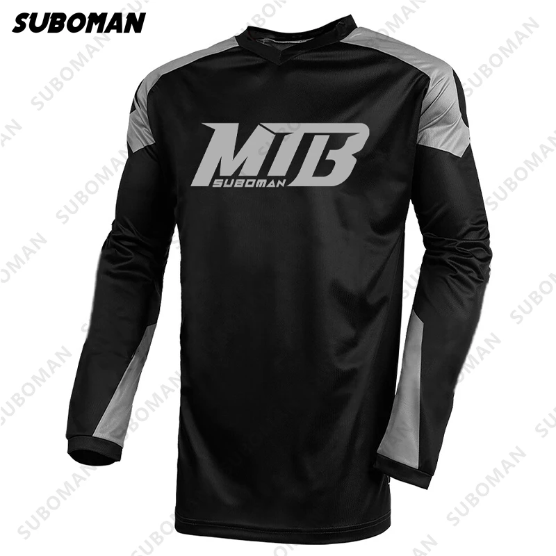

Men's Downhill MTB Jerseys 2021 long Sleeve Mountain Bike Shirts Offroad DH Motorcycle bmx poc Jersey Motocross endurance Bike