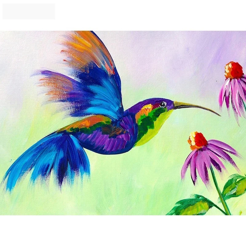 DIY мозаичная картина &quotПтицы&quot Алмазная мозаика из эпоксидной смолы вышивка