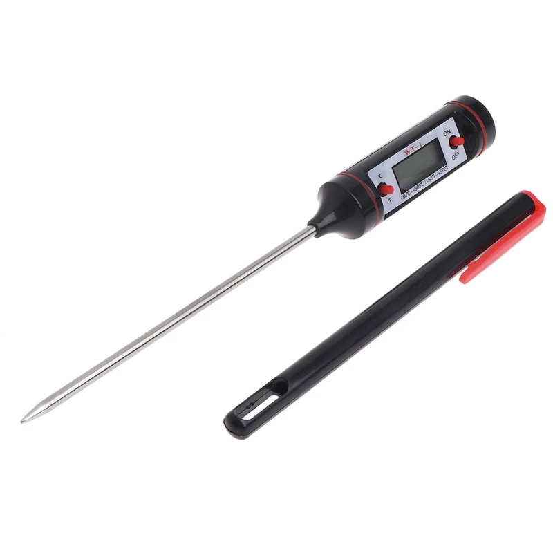 

Pen Style Meat Thermometer, Digital Cooking Temperature Probe, Instant Read Kitchen Thermometer, -50℃ ~+300˚C BBQ Food Cooking