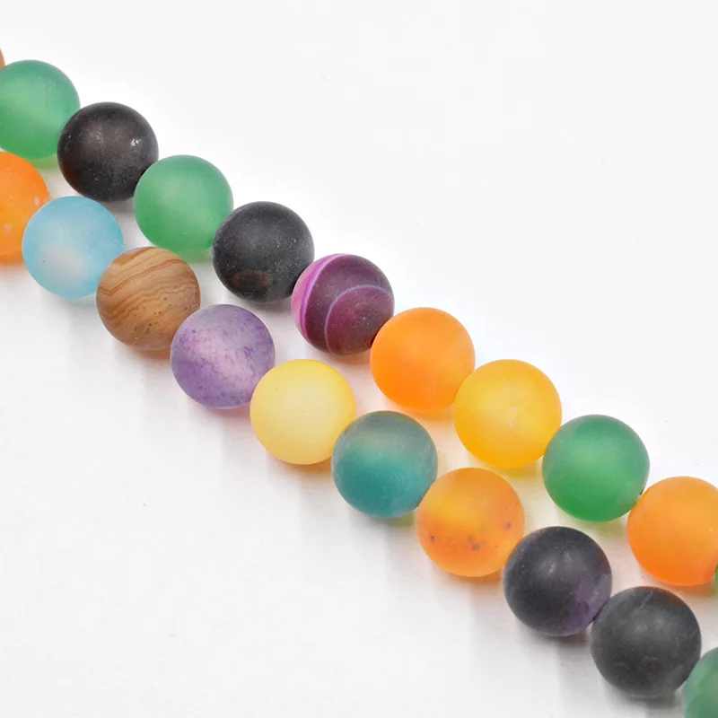 Матовые матовые бусины из розового кварца с натуральным камнем россыпью для