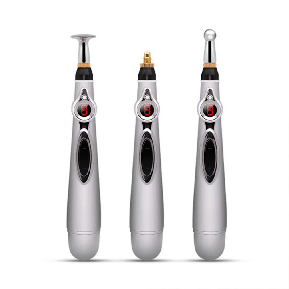 

Electronic Acupuncture Pen Meridian Massage Pen With Mushroom Head Laser Therapy Rehabilitation Pain Relief Tool