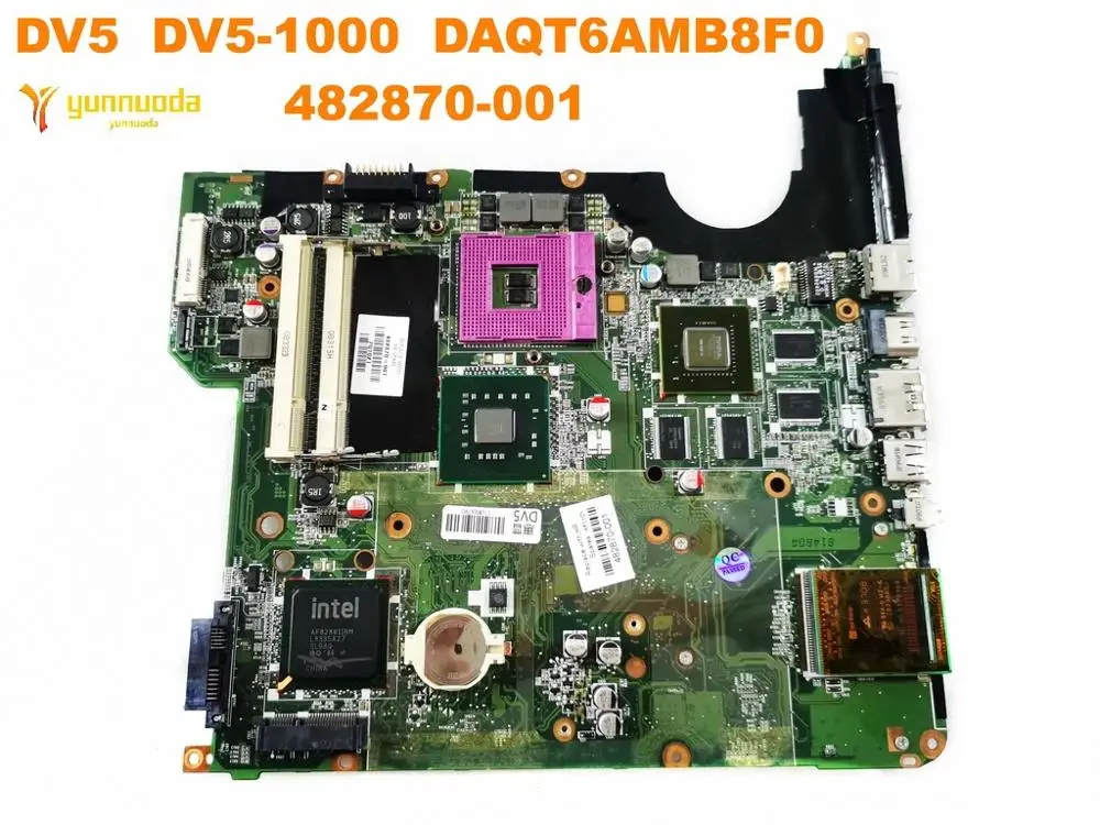 Оригинал для ноутбука HP DV5 материнская плата 1000 DAQT6AMB8F0 482870 001 протестирована