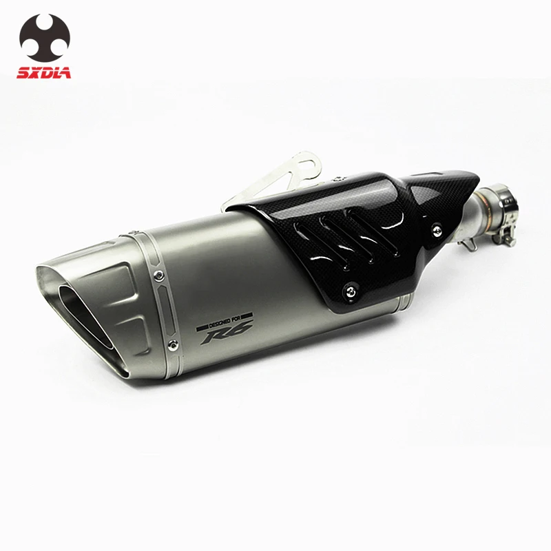 51 мм мотоцикл полная система глушитель трубы из углеродного волокна