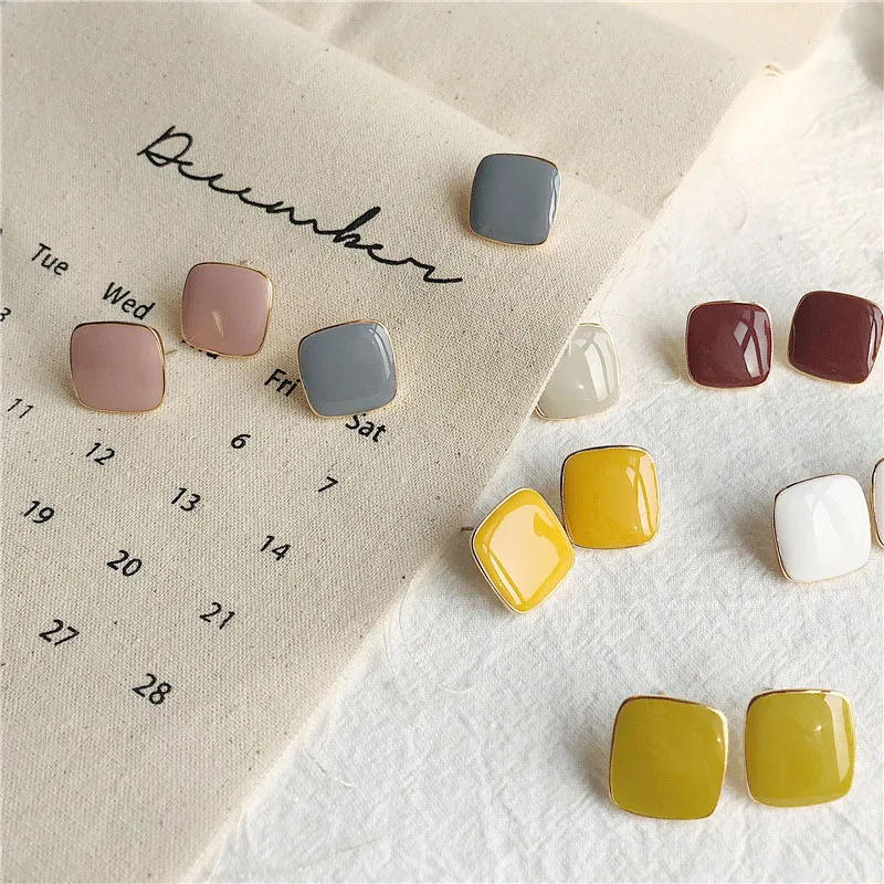 

10 Styles Fashion Jewelry Geometric Round Drop Earrings For Women Elegant Charm Earrings Wholesale Custom Accessories
