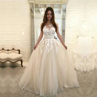 real wedding dress o neck appliques a line custom made lace wedding gowns white ivory bride dresses vestido de noiva