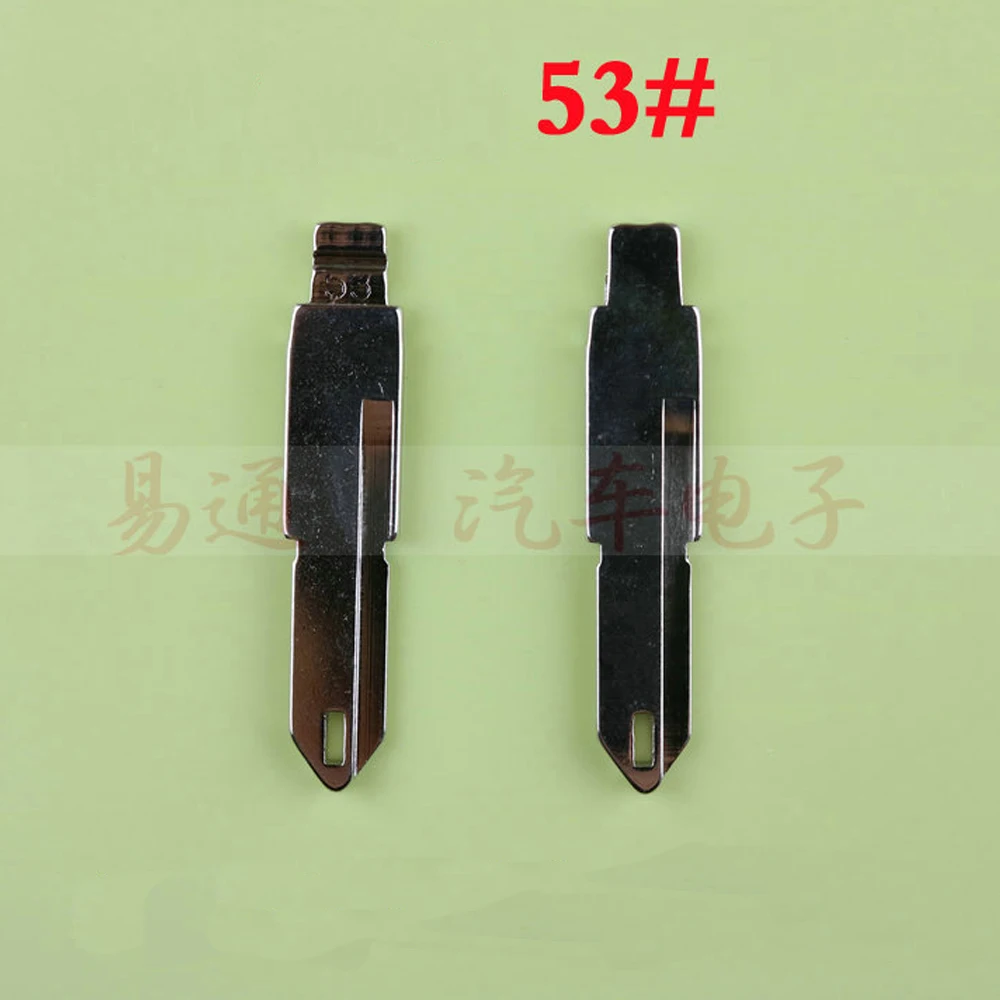 

1PC Uncut Metal NO.53 Scale Blank Car Key KD MINI/KD900/VVDI Remote Blade NE72 for Peugeot 206 207/Citroen C2/07 Picasso