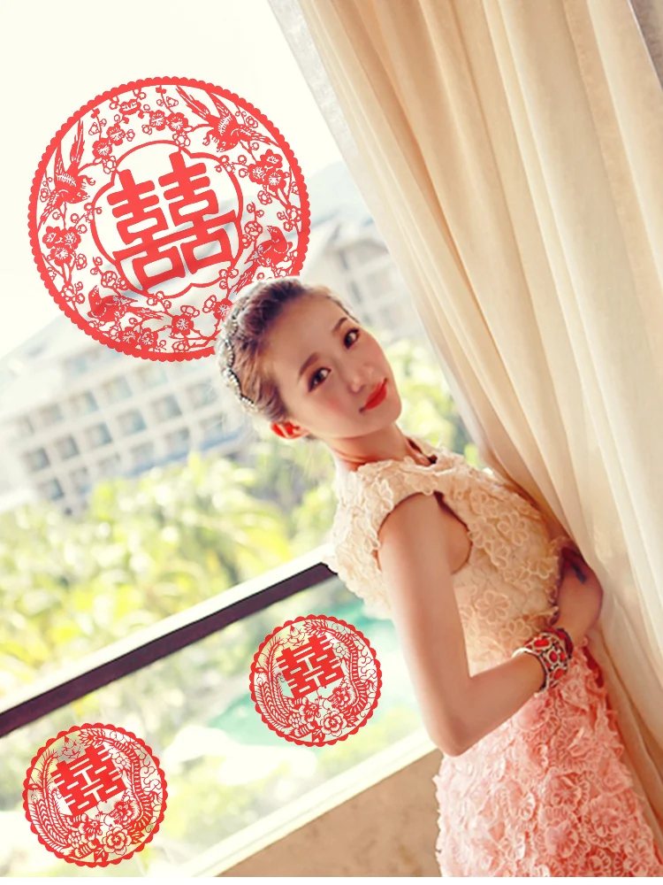 Свадебные статические наклейки решетки для окон | Украшения своими руками