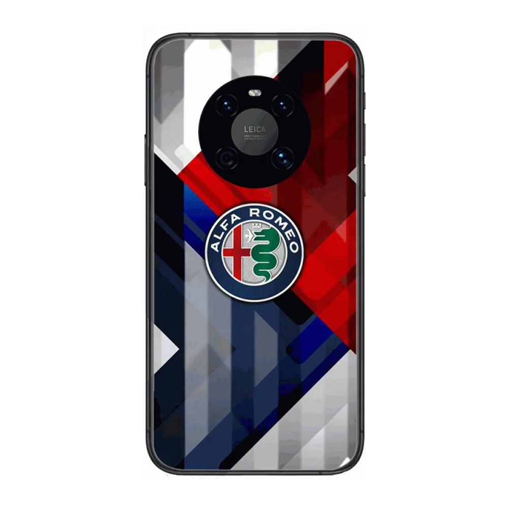 

Luxury cars Alfa R-Romeo Phone Case For Huawei mate 30 10 20 40 Lite Smart Z Pro Black Etui 3D Coque Painting Hoesjes case