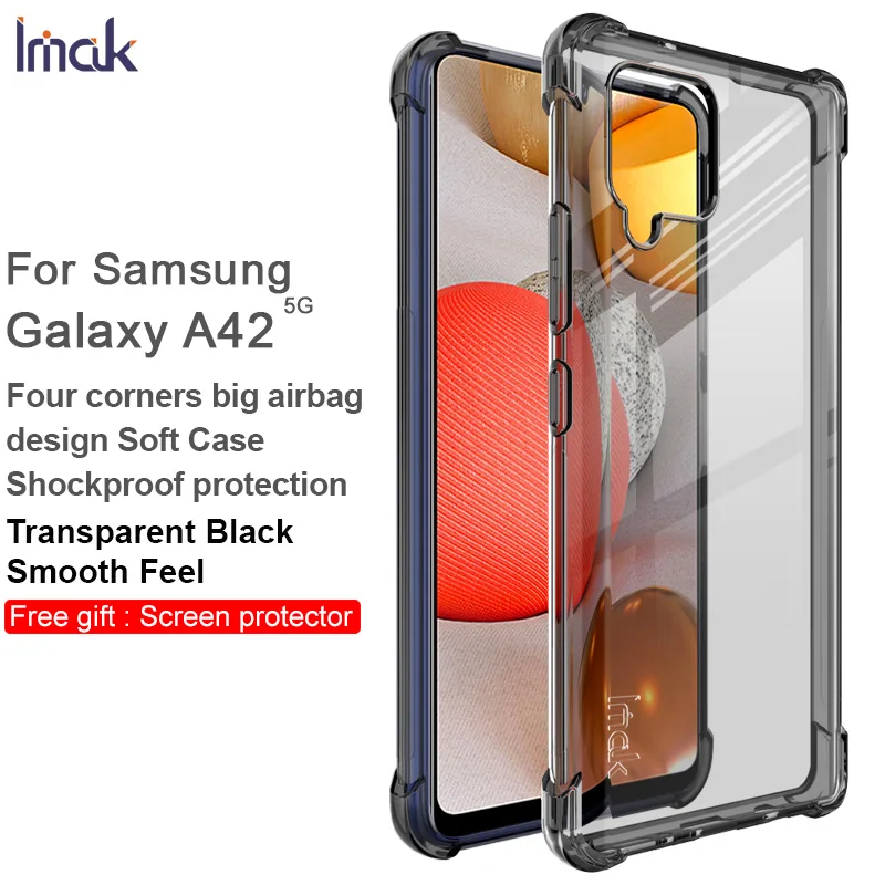 

for Samsung Galaxy A42 5G Case IMAK Shockproof Conners Airbags Soft TPU Back Cover Case for Samsung Galaxy A42 5G