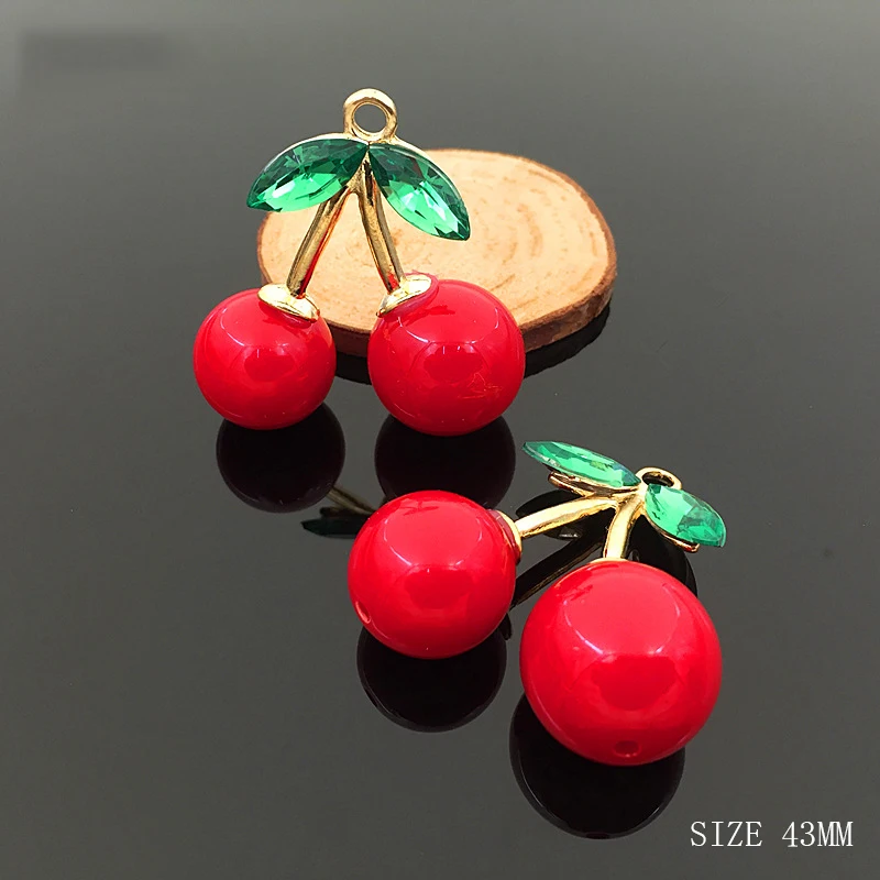 Металлическая подвеска в виде вишни 2 шт./лот 43 мм | Украшения и аксессуары