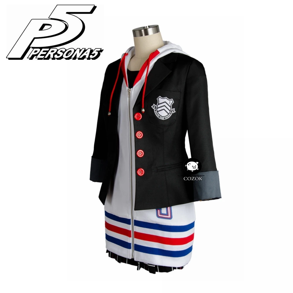 Костюм для косплея Ann Takamaki Persona 5 Классическая куртка рубашка юбка чулки жилет