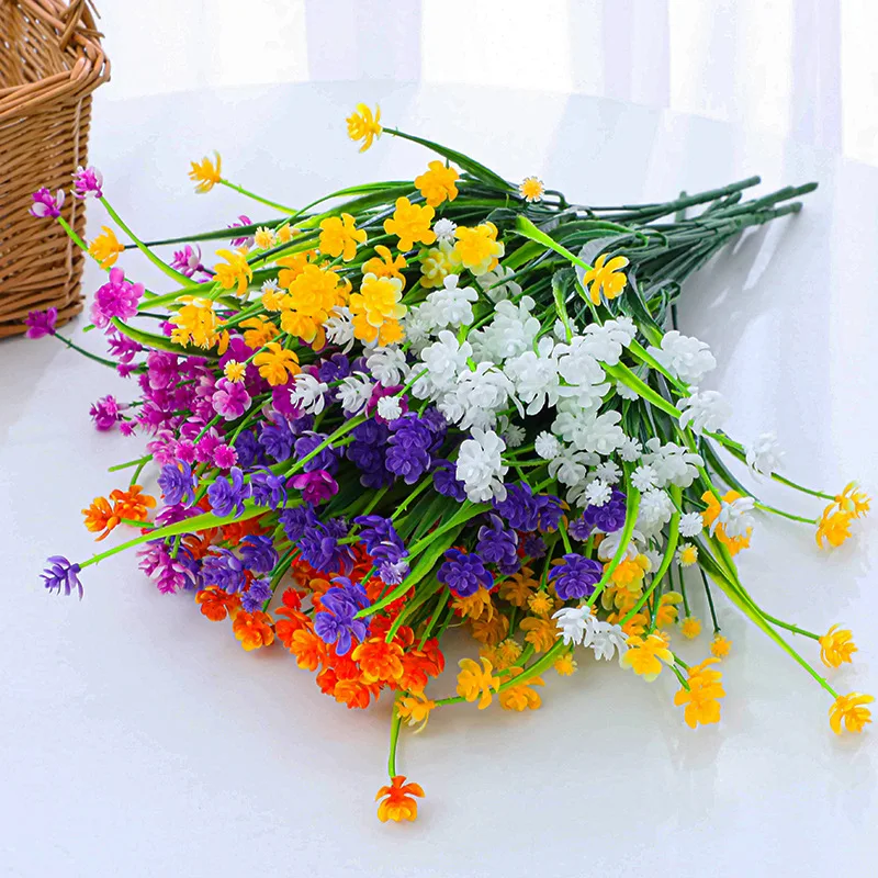 

Artificial Flower Romantic Provence Lavender Cherry Blossom Simulated Plant Wedding Home Garden Party Decoration DIY