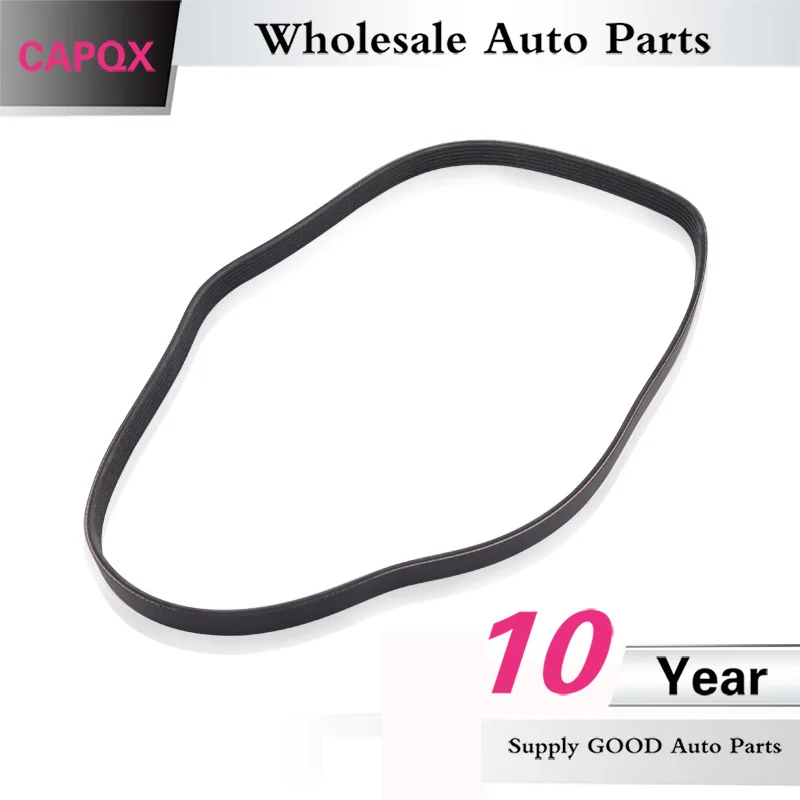 V ребристый ремень CAPQX для вентилятора и генератора OEM #99366 K1230 6PK1230 Toyota 2007 Corolla SED