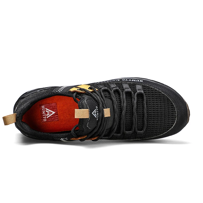 Новинка 2019 мужская обувь для бега HUMTTO на шнуровке светильник дышащие сетчатые