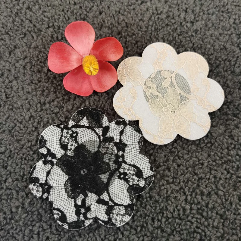 

Women Invisible Stickers Women Disposable Self Adhesive Nipple Protection Covers Invisible Lace Breast Patch Chest Petal Sticker