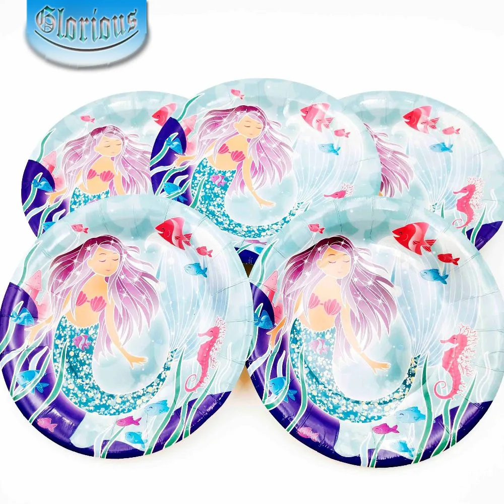 Маленькие Русалочки Ариэль Детские вечерние украшения на день рождения детские