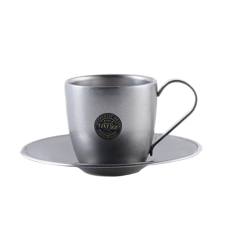 

Япония Чай Кофе чашки набор Винтаж нержавеющая льда Кофе чашка чайный набор в арабском стиле Чай набор чашка для капучино Кафе Tazas блюдца на...