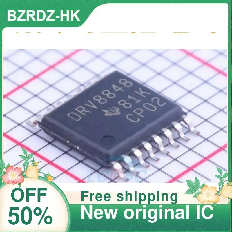 

1-20PCS DRV8848PWPR DRV8848PWP DRV8848 TSSOP-16 Power Management IC Chip