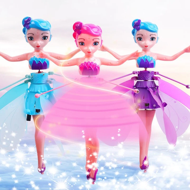 

Детский летательный аппарат с дистанционным управлением, летающая сказочная принцесса, кукла с инфракрасным датчиком, мини-Дрон с дистанци...