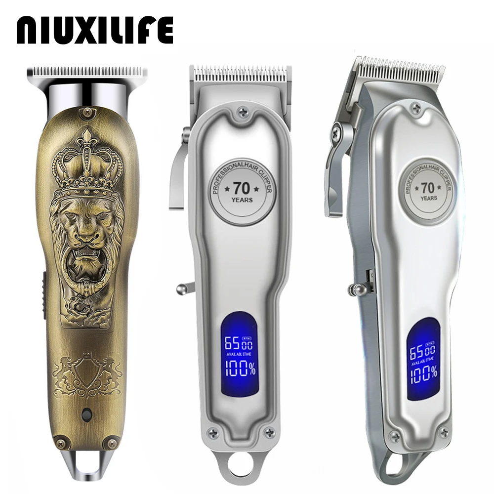 Enlarge Hair Trimmer Professional Hair Clipper Electric Trimmer Trimmer Clippers For Men Hair Cut Trimmer Lcd Display Machine Barber