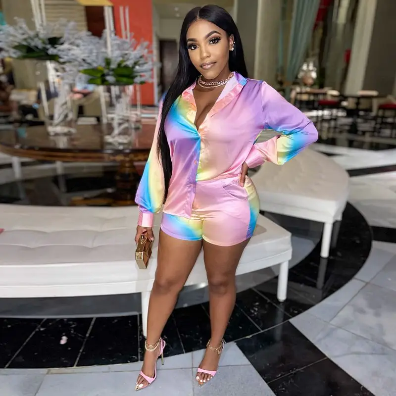 Комплект из двух предметов женский с камуфляжным принтом пикантный укороченный