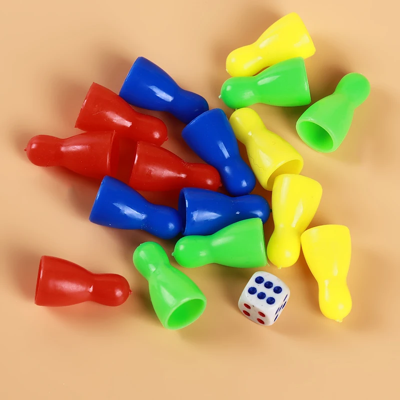 1 комплект пластиковые шахматы набор игральных костей Красочные Летающие