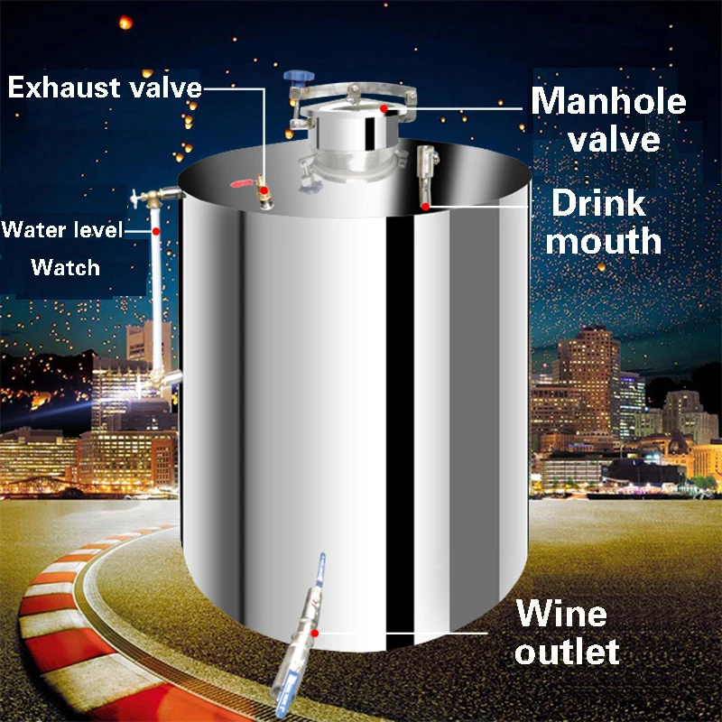 304 Нержавеющая сталь ликер бак запечатанной коробке бочка для ликера контейнер