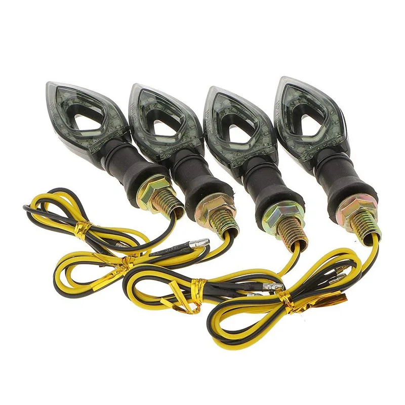 4 шт. черный 12 Светодиодный индикатор мигающий Универсальный светильник для